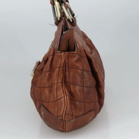 BALLY Hand Bag Leather Brown Authentic - Picture 6 of 14